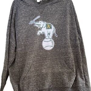 Heathered Gray Hoodie Classic Elephant Graphic